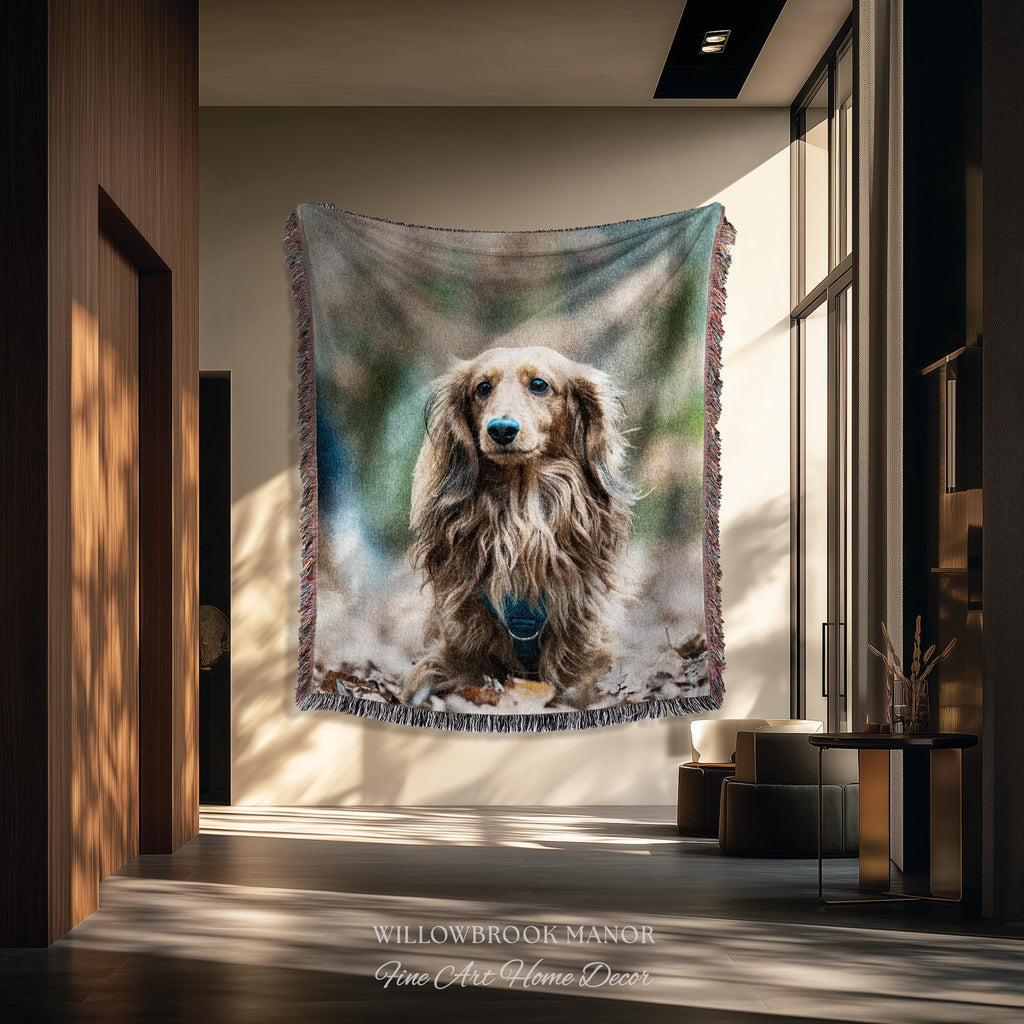 Personalized Special Memory Heirloom Style Nostalgic Home Decor Gift | Custom Woven Tapestry Throw Blanket Sentimental Keepsake Wall Art