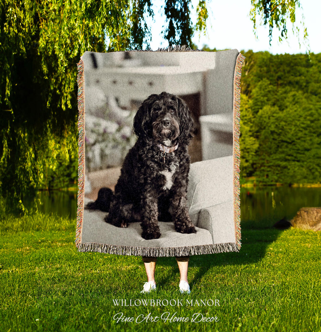 Personalized Special Memory Heirloom Style Nostalgic Home Decor Gift | Custom Woven Tapestry Throw Blanket Sentimental Keepsake Wall Art