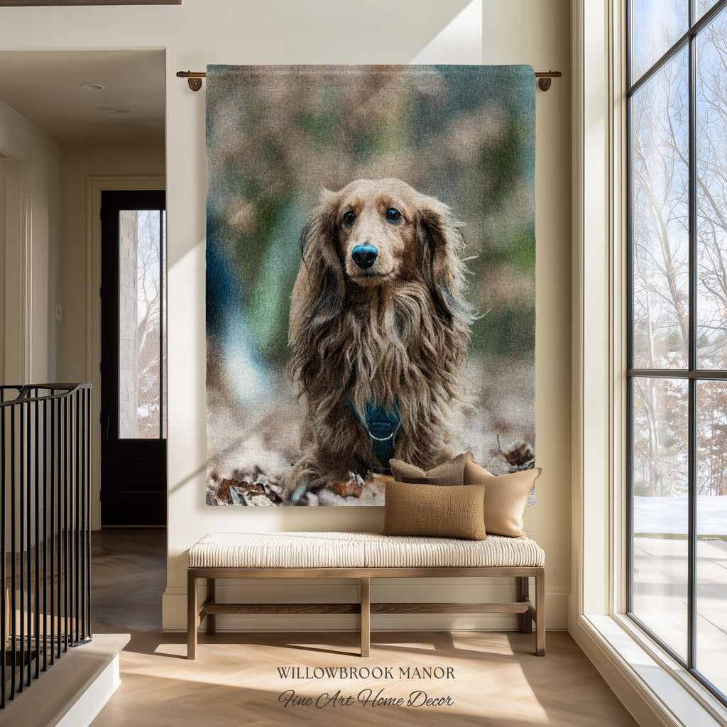 Personalized Special Memory Heirloom Style Nostalgic Home Decor Gift | Custom Woven Tapestry Throw Blanket Sentimental Keepsake Wall Art